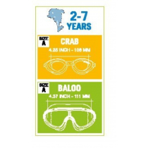 Cressi Baloo Kids Swimming Goggles Light Blue/Lime