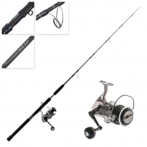 Okuma Makaira 20000 and CD Rods Tournament Pitch Bait Game Combo 6ft 6in 37kg 1pc