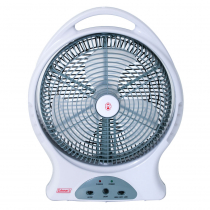 Coleman Rechargeable Fan with LED Light 12in