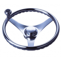 BLA Steering Wheel - Three Spoke Stainless Steel