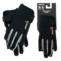 Musto Essential Sailing Long Finger Gloves Black