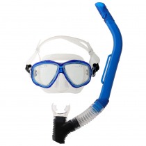 Pro-Dive Adult Dive Mask and Snorkel Set Blue