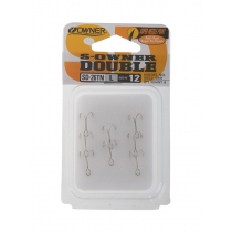 Owner SD-26 Tinned Trout Double Hooks 12 Qty 8
