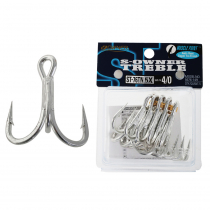 Buy Owner ST-66 TN Tinned Saltwater Treble Hooks 3/0 Qty 5 online at