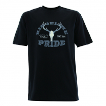 Ridgeline Stag Mens T-Shirt Black Extra Small