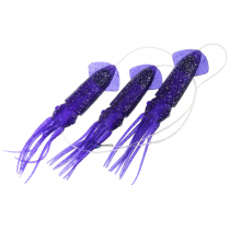 H2O Pro 9in Triple Rigged B2 Squid Dredge Teaser Purple