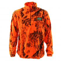 Ridgeline Micro Long Sleeve Zip Shirt Blaze Camo 4XL