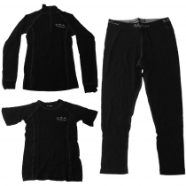 Ridgeline Kids Bamboo 3-Piece Thermal Clothing Pack Black Size 10