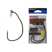 Owner Beast Hook with TwistLock Unweighted 4/0 Qty 3