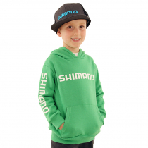 Shimano Corporate Kids Hoodie Green Size 8