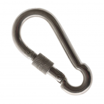 316 Stainless Steel Carabiner Hook 7mm with Thread Lock