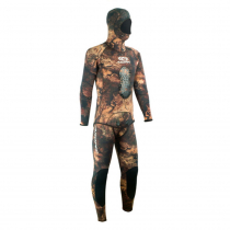 Aropec Mens Open Cell Spearfishing Wetsuit Brown Camo 3mm 2pc