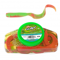 Berkley Gulp Alive Soft Bait Tub Grub 6in Nuclear Chicken