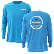 Shimano Established Technical Mens Long Sleeve Shirt Blue S