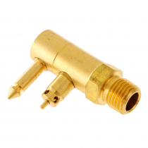 Wilco Yamaha Male Fuel Tank Connector 2 Prong 1/4in Brass