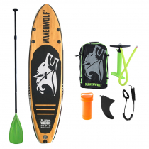 Waxenwolf Woodie Inflatable Stand Up Paddle Board Package 11ft