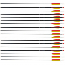 Ek Archery 28inch Fibreglass Arrows Black Box of 72