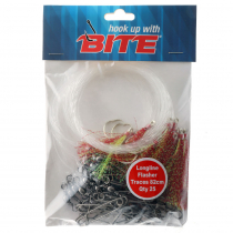 Bite Longline Flasher Traces 82cm Qty 25