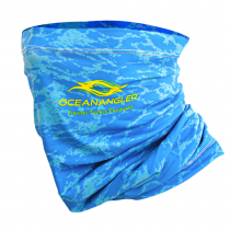 Ocean Angler Neck Gaiter / Headwear Aqua Blue