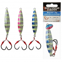 Savage Gear Squish Slow Pitch Jig Zebra Glow 11.5cm 130g