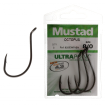 Mustad Ultrapoint Octopus Hooks 8/0 Qty 3