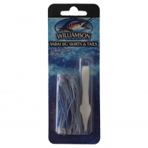 Williamson Slow Jig Replacement Skirt Blue White Qty 2