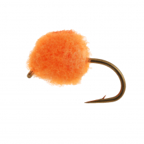 Manic Tackle Project Glo Bug Fly Orange/Brite Red #14