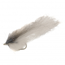 Manic Tackle Project Lucent Minnow Fly Grey/White 2/0 Single