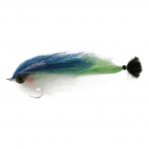 Manic Tackle Project Lucent Baitfish Fly Blue/Charteuse/White 4/0 Single