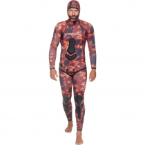 Cressi Scorpionfish 2pc Mens Wetsuit Red Camouflage 5mm