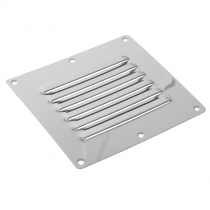 Polished Stainless Louvre Vent 127 x 114.3mm