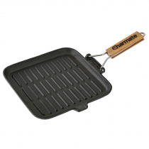 Charmate Folding Square Cast Iron Frying Pan 24cm