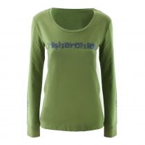 Fisherchick Slogan Womens Long Sleeve Shirt Army Green 2XL