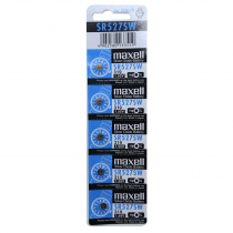 Maxell SR527SW Silver Oxide Button Cell Battery 5-Pack