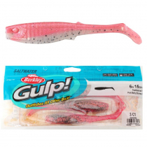 Berkley Gulp Paddleshad Soft Bait 15cm Qty 3 Pink Belly