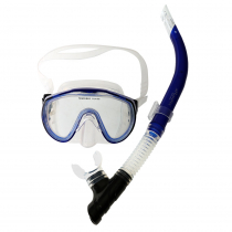 Atlantis Spree Adult Dive Mask and Snorkel Set Blue