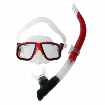 Atlantis Spree Youth Dive Mask and Snorkel Set Red