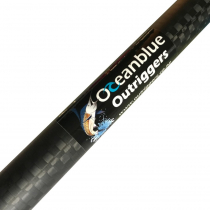 Oceanblue Carbon Super Stiff Rigged Outrigger Game Pole 15ft 2pc