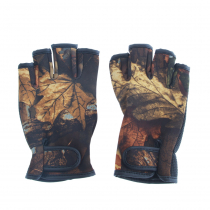 Outdoor Outfitters Neoprene Camo Fingerless Gloves L