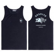 Desolve Scale Mens Singlet Black