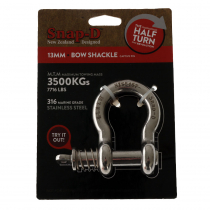 Snap-D 316 Stainless Steel Bow Shackle 13mm