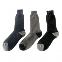 NZ Sock Co. Outdoor Contrast Socks 3-Pack Black/Grey