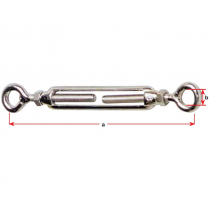 Stainless Steel Eye and Eye Open Body Turnbuckles