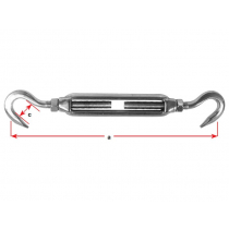 Stainless Steel Hook and Hook Open Body Turnbuckles