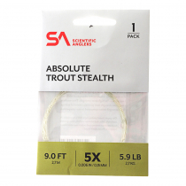 Scientific Anglers Absolute Trout Tapered Leader Stealth 9ft 5.9lb
