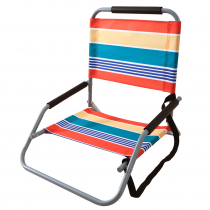 Folding Beach Chair Steel Frame with Carry Strap