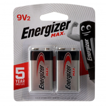 Energizer MAX 9V Alkaline Battery 2-Pack