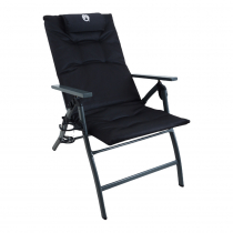 Coleman 5 Position Padded Chair Black
