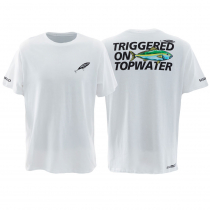 Shimano Triggered On Topwater Mens T-Shirt White