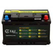 E&J LiFePO4 Lithium Start and House Battery 12v 100Ah - Supports 800CCA